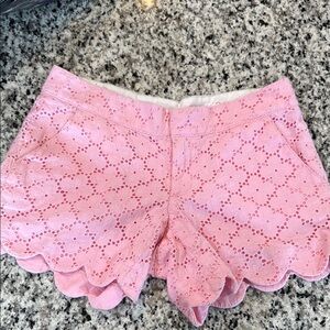 Lilly Pulitzer Pink Eyelet Lace Buttercup Shorts